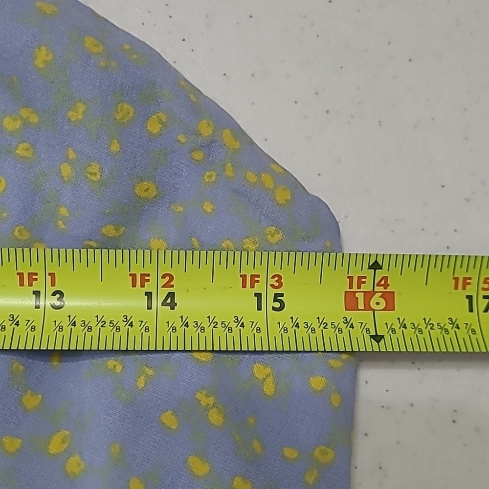 Storia Light Blue Sleeveless Sundress with Yellow Splatter Pattern size Medium - Picture 4 of 8